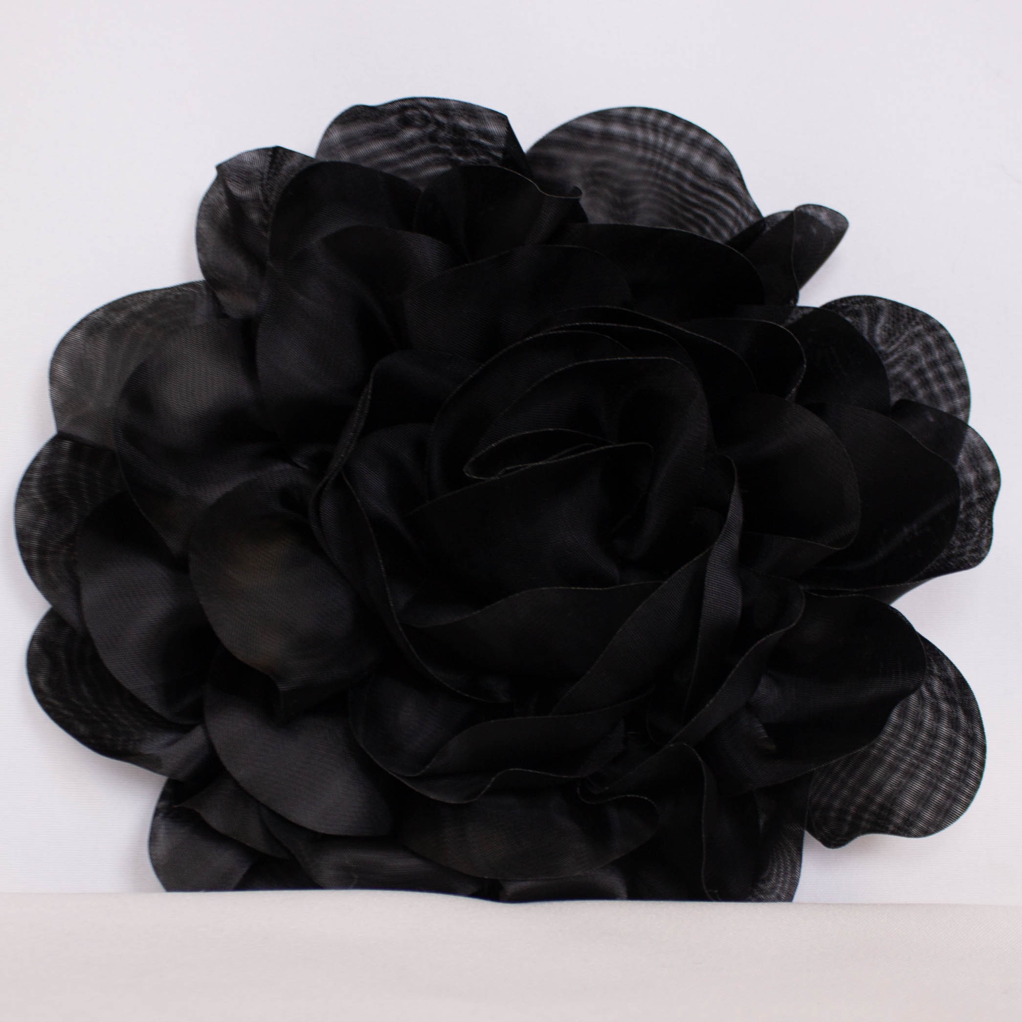 Bloem zwart voor kleding